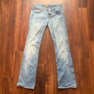 7 for All Mankind light wash denim.
